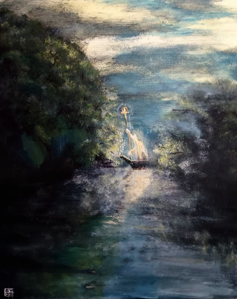 Mystical River Journey by Ezekiel Y.D. Schmitt — canvas wall art