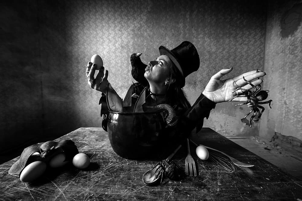 Witch's Dark Brew by mario grobenski - psychodaddy — canvas wall art