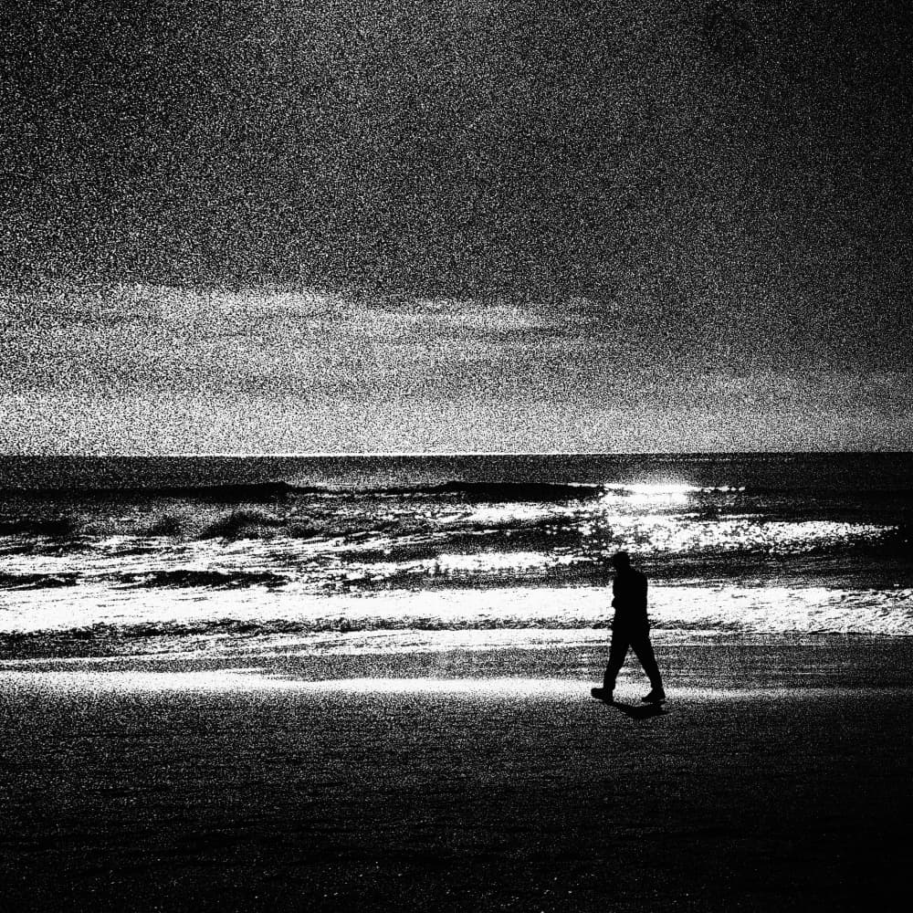 Night Beach Walk by Paulo Abrantes — canvas wall art
