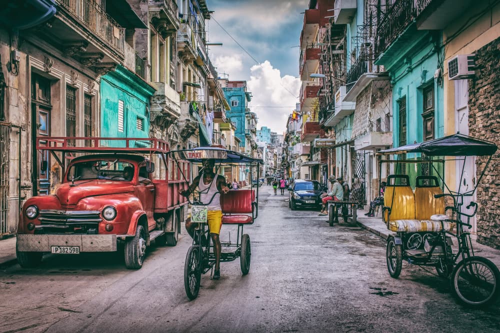 Havana Street Life by Koji Morishige — canvas wall art