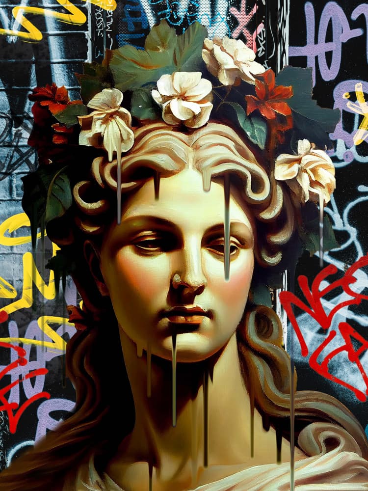 Vandal Pietà by Dikhotomy — canvas wall art