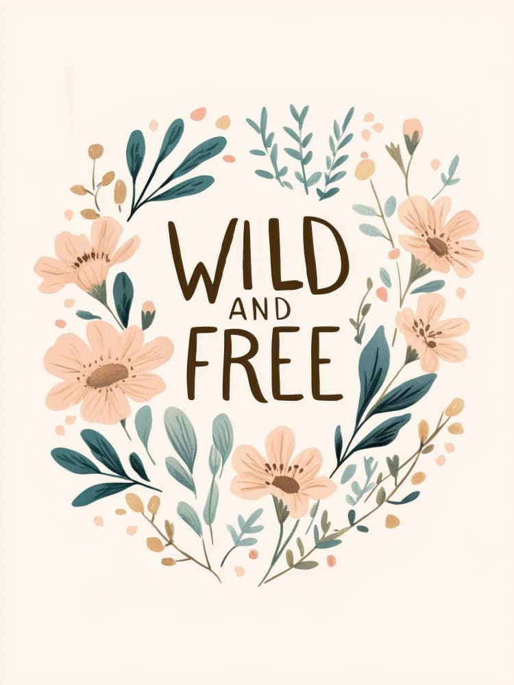 Floral Freedom by Treechild — canvas wall art