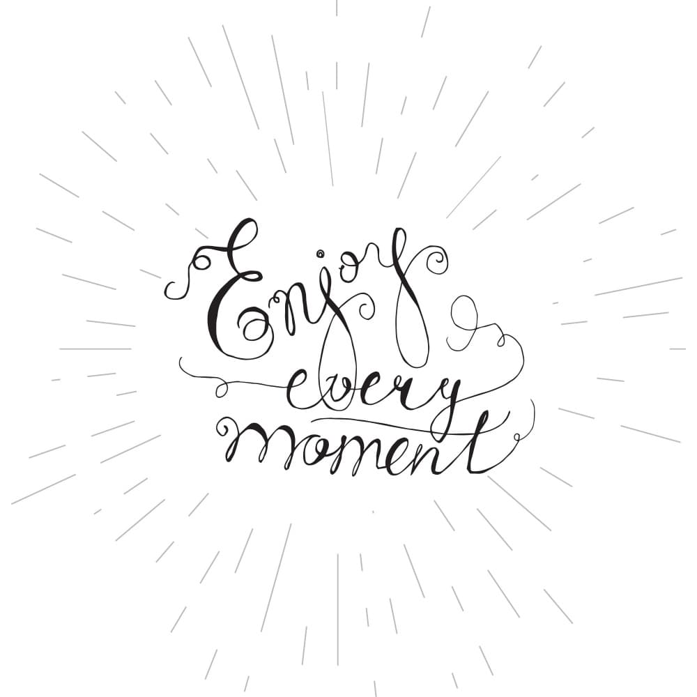 Enjoy Every Moment by Marika Barsrsind — canvas wall art