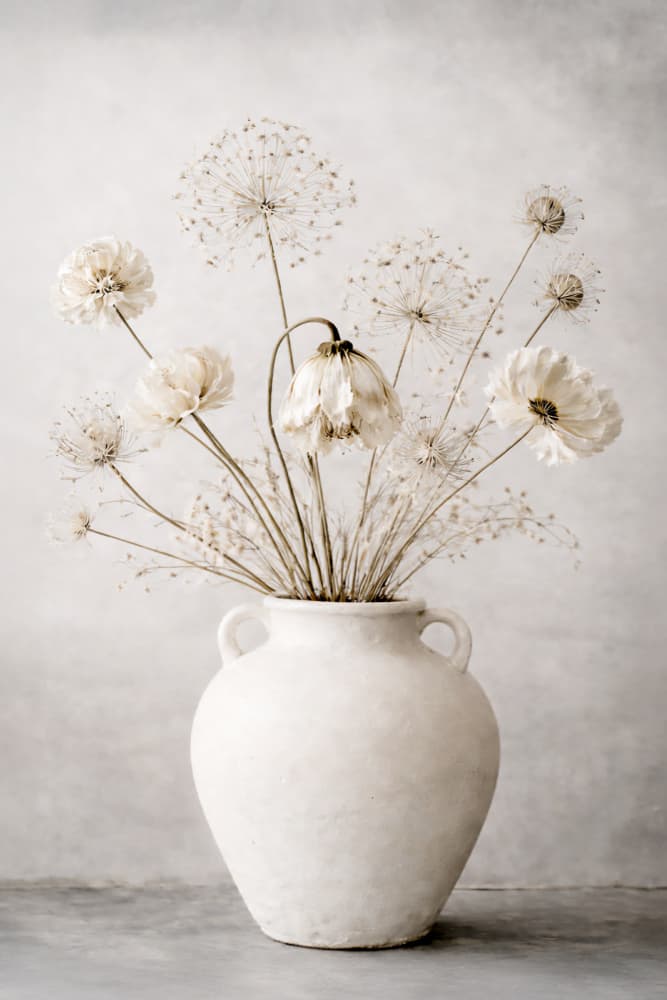 Elegant Dried Bouquet by Annika Persson — canvas wall art