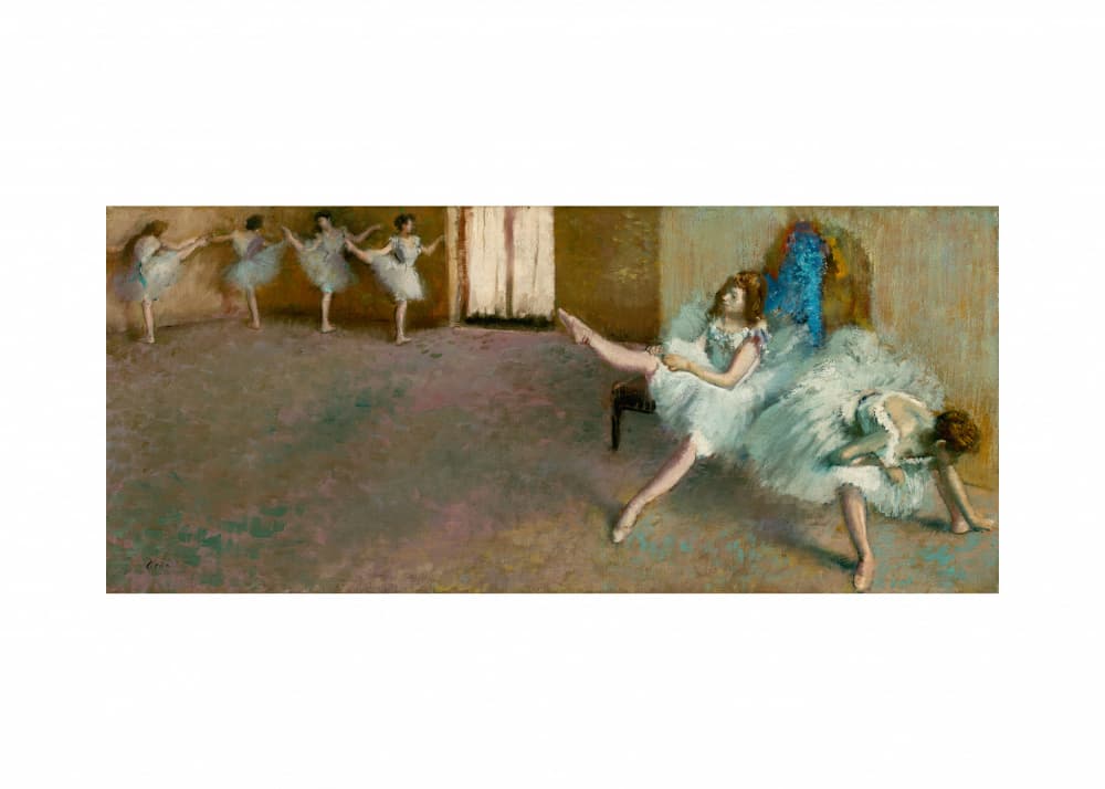 Before the Ballet by Edgar Degas — canvas wall art