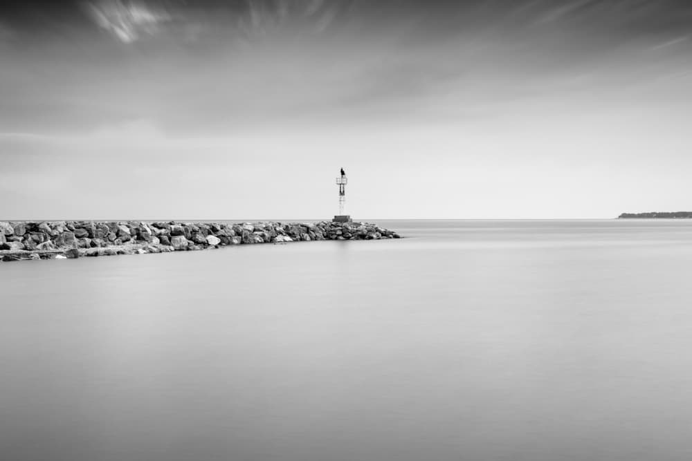 Serene Ocean Lighthouse by Catalin Baican — canvas wall art