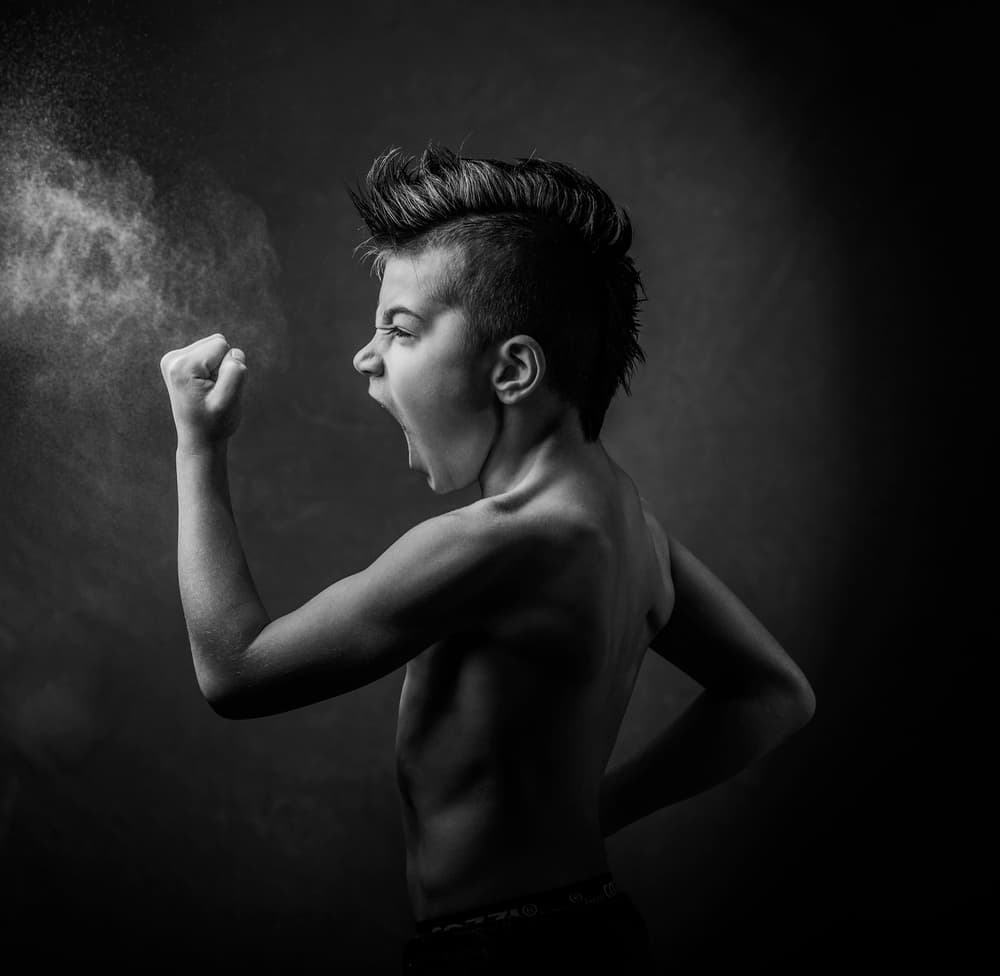 Fierce Youth Scream by Ewa Cwikla — canvas wall art