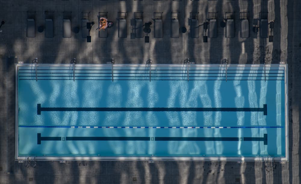 Aerial Pool View by Marek Lapa — canvas wall art