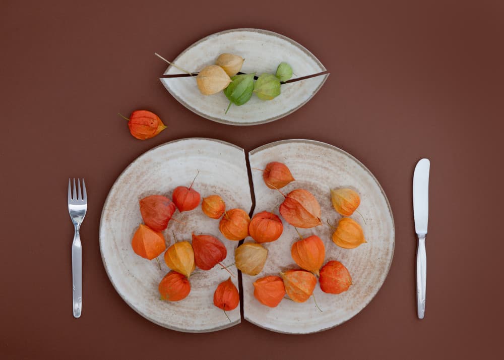 Autumn Lanterns Table by FranzStaab — canvas wall art