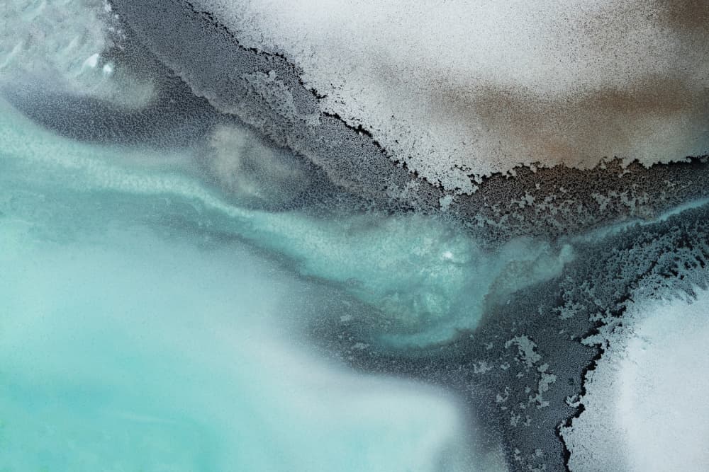 Abstract Ocean - Sea Echo by Petra Meikle de Vlas — canvas wall art