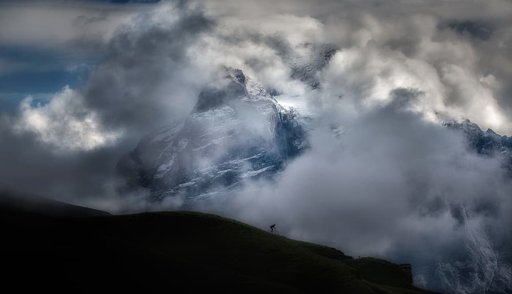 Misty Mountain Ascent by Lior Yaakobi — canvas wall art
