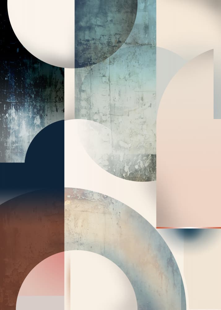 Textured Geometric Abstraction by Rafal Kulik — canvas wall art
