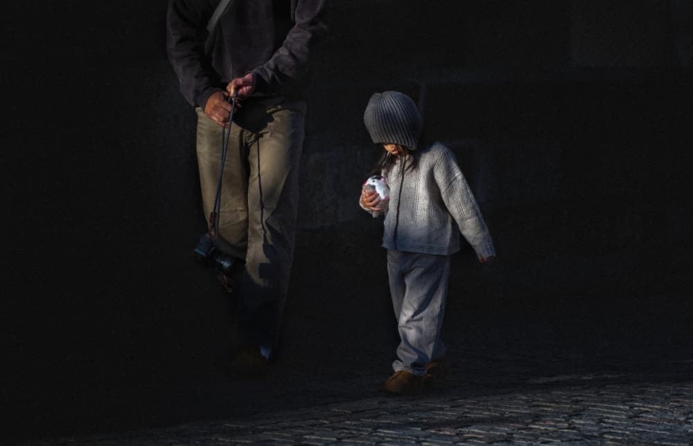 Child's Quiet Walk by Larry Deng APA — canvas wall art