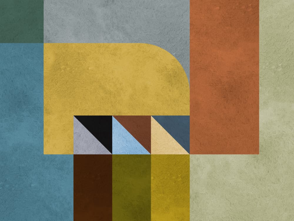 Modern Geometric Composition by Vitor Costa — canvas wall art