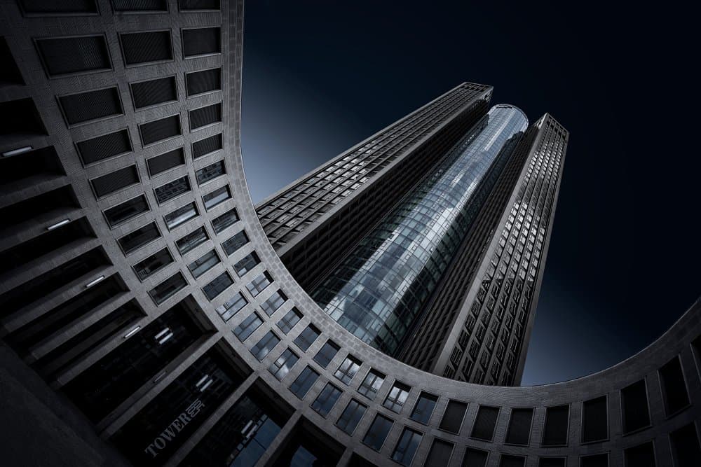 Dark City Towers by Roland Weber — canvas wall art