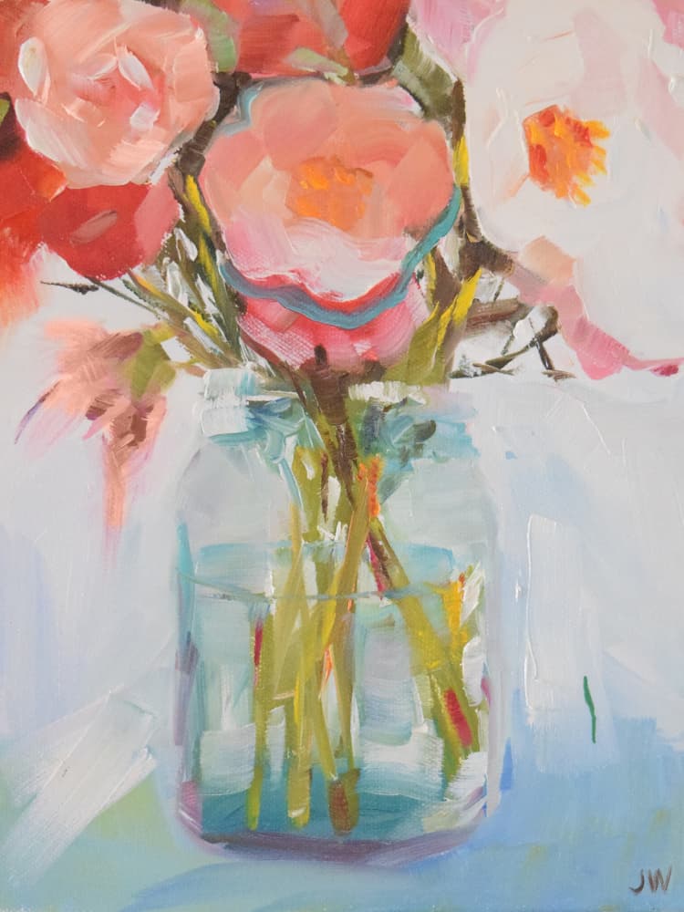 Rene S Bouquet by Jenny Westenhofer — canvas wall art