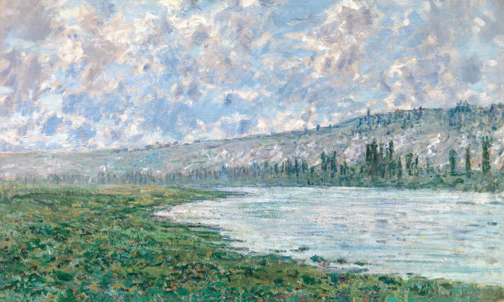 The Seine At Vétheuil (1880) by Claude Monet — canvas wall art