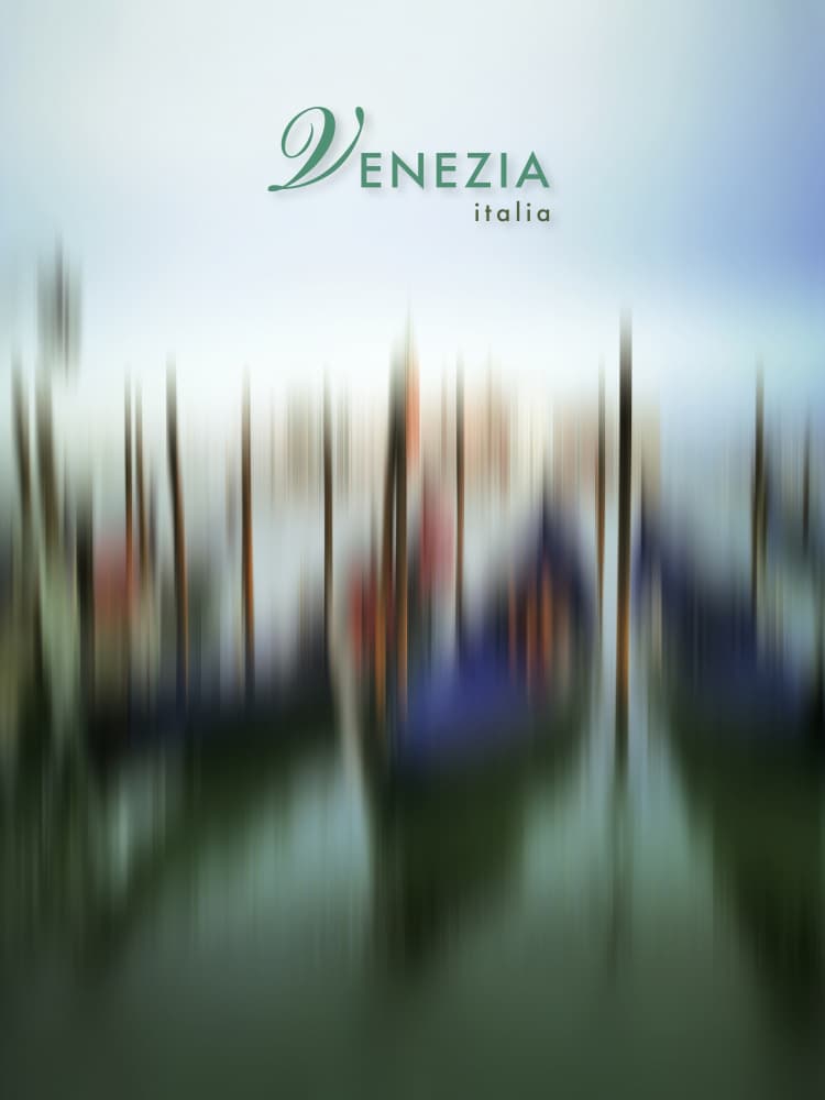 Dreamy Venetian Gondolas by Angelo Cerantola — canvas wall art