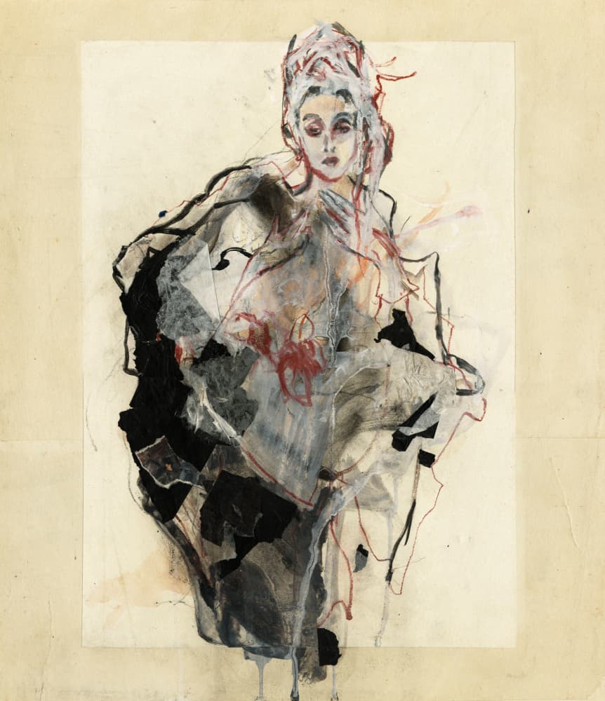 Elegant Fashion Portrait by Ute Rathmann — canvas wall art