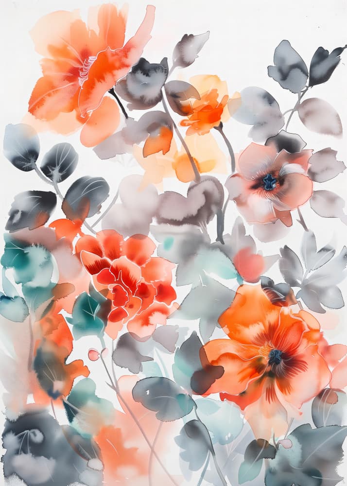 Delicate Coral Blooms by Andreas Magnusson — canvas wall art