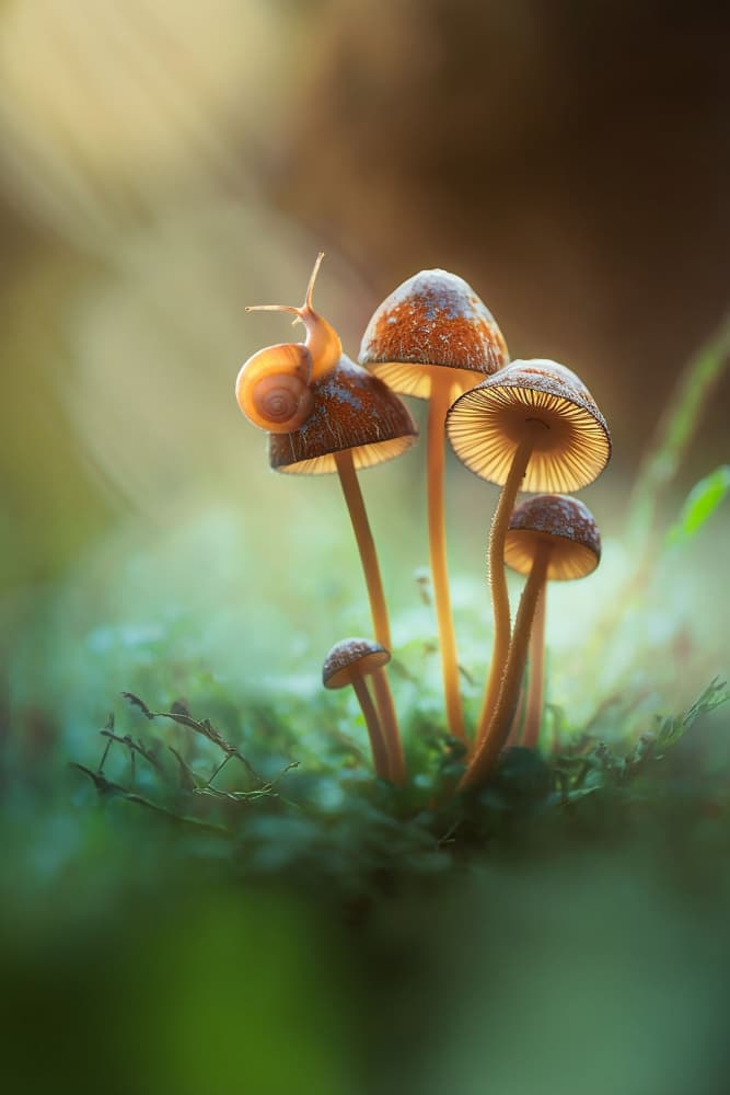 Magical Forest Snail by Andri Priyadi — canvas wall art