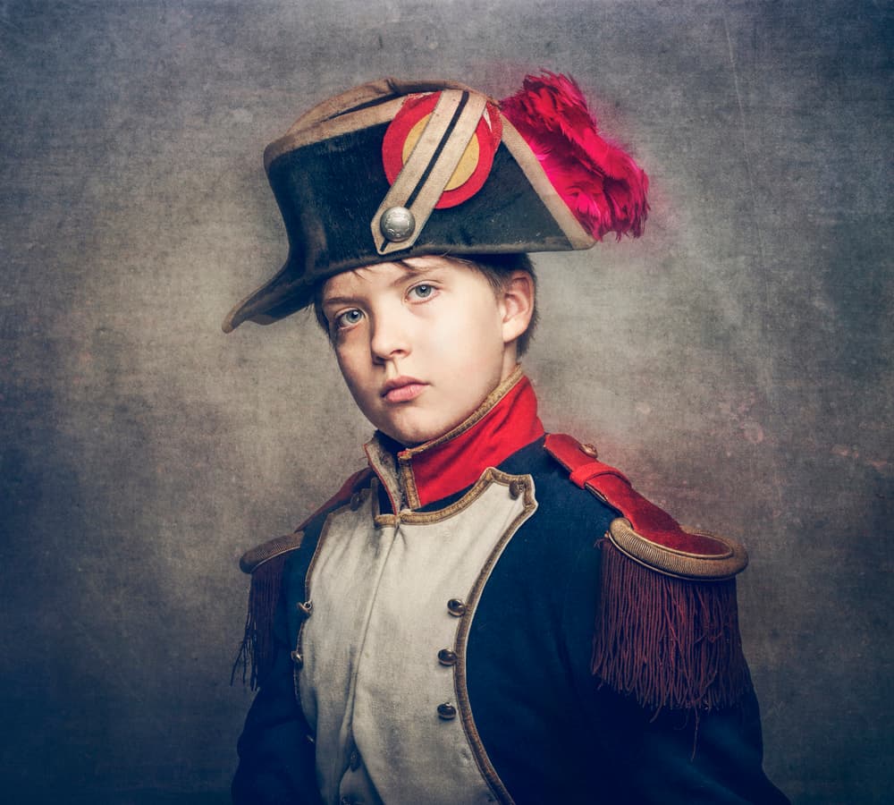 Young Officer Portrait by Monika Vanhercke — canvas wall art