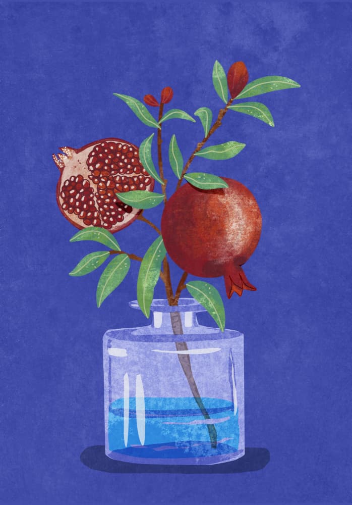 pomegranate in Vase by Raissa Oltmanns — canvas wall art