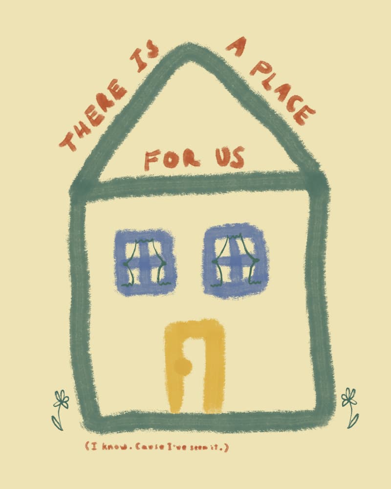 A Place For Us by Marina Alaburic — canvas wall art