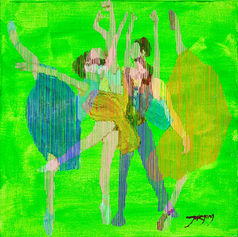 Abstract Ballet Movement by Jukyong Park — canvas wall art