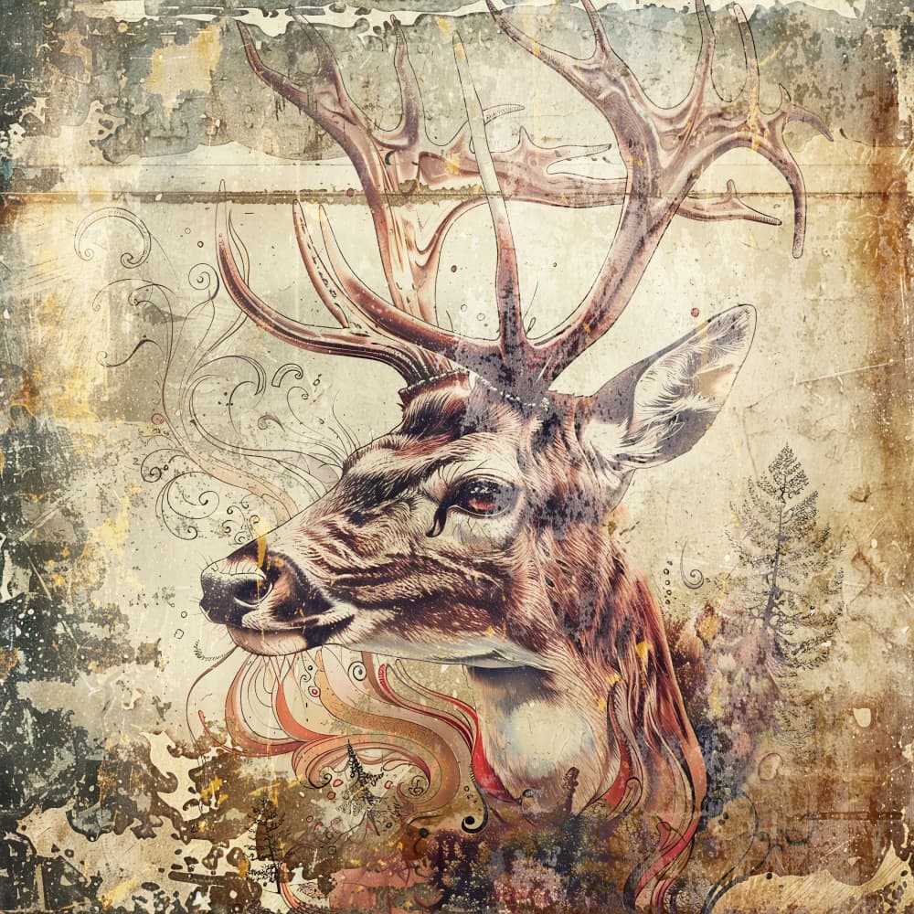 Majestic Woodland Stag by Rafal Kulik — canvas wall art