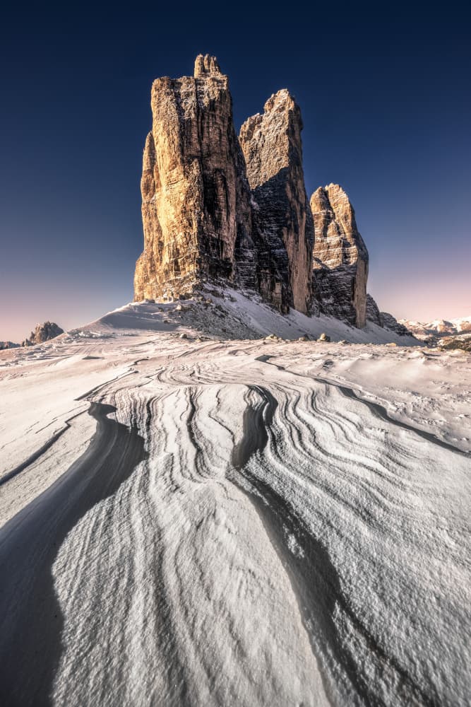 Golden Winter Peaks by Li Ying — canvas wall art