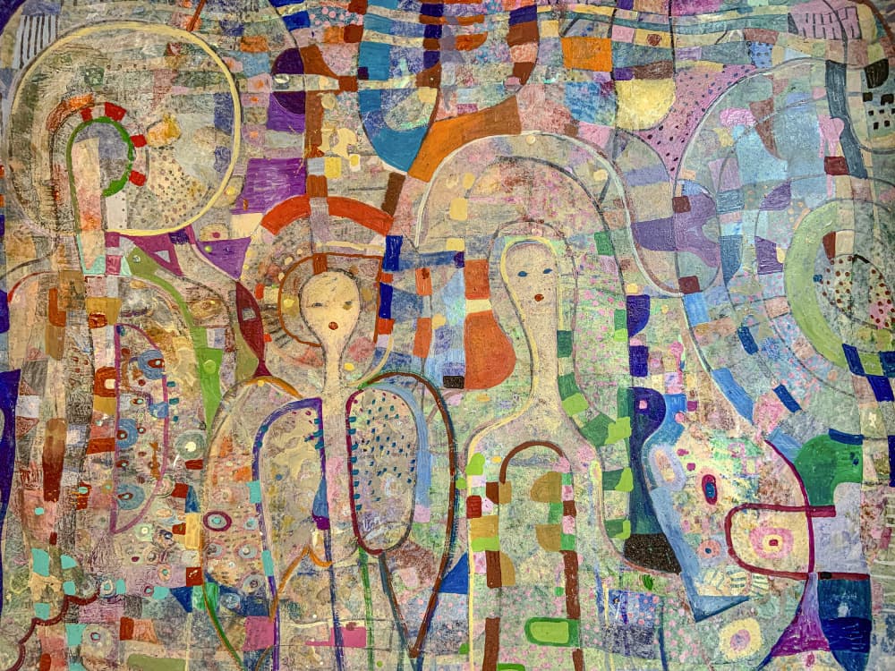 Dreamy Mosaic Figures by Alise Loebelsohn — canvas wall art