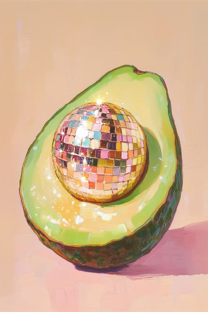 Avocado Disco Ball