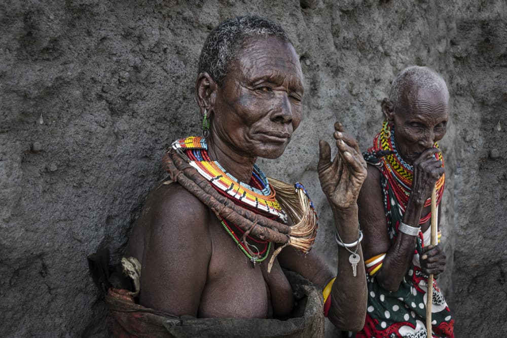 African Tribal Elders by Elena Molina — canvas wall art