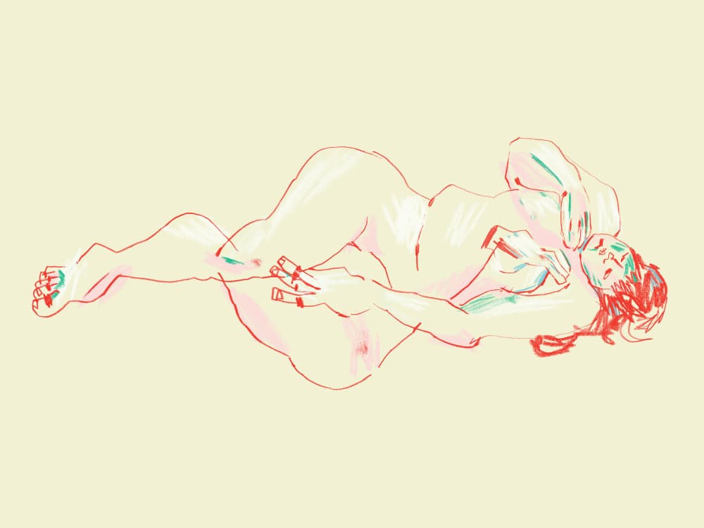 Calm Reclining Figure by Francesco Gulina — canvas wall art