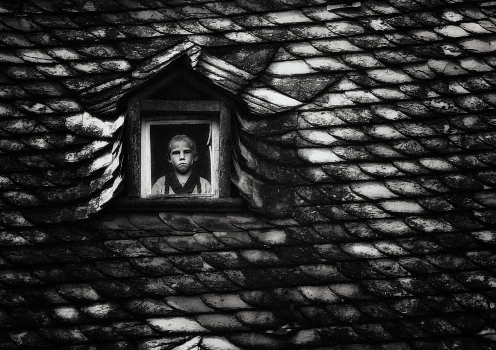 Lonely Boy in Dormer by Holger Droste — canvas wall art