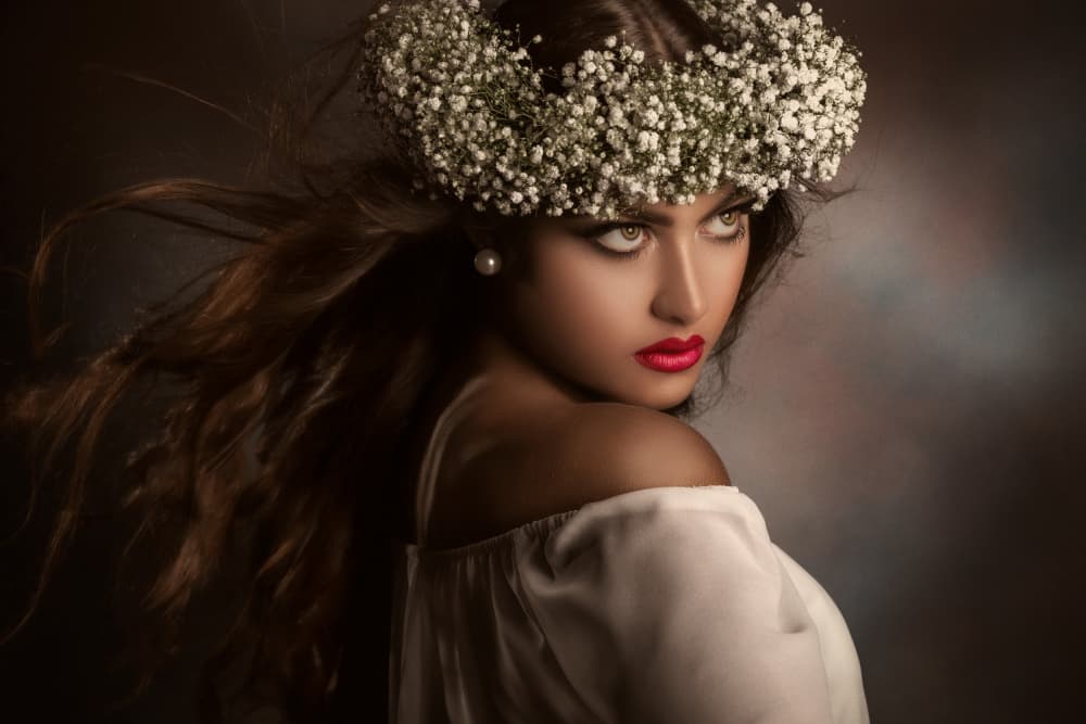 Intense Floral Gaze by Peppe Tambè — canvas wall art