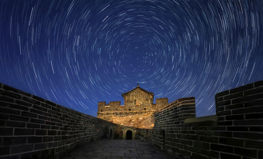 Great Wall Cosmic Night by Catherine Wang — canvas wall art