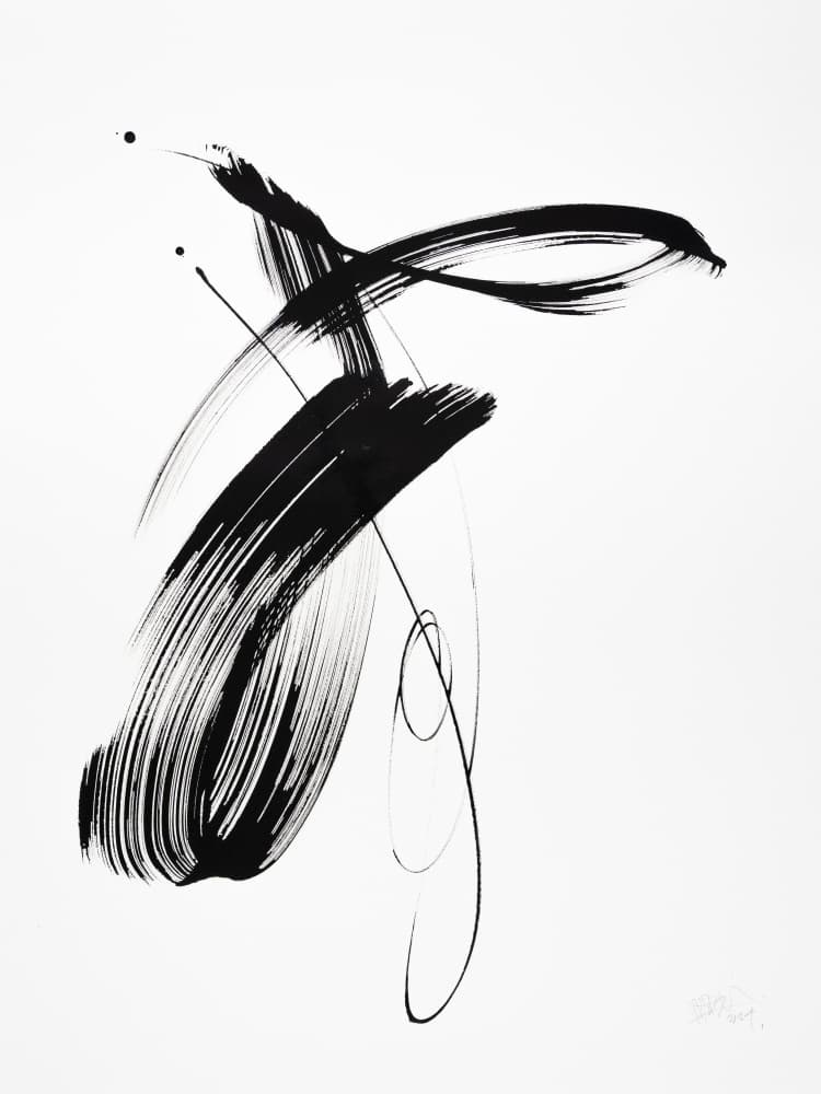 Dynamic Ink Flow by Mette Rix — canvas wall art