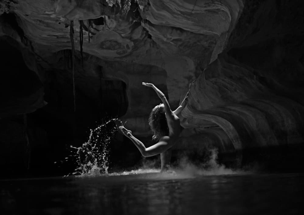 Fluid Cave Dance by Tran Van Truong — canvas wall art