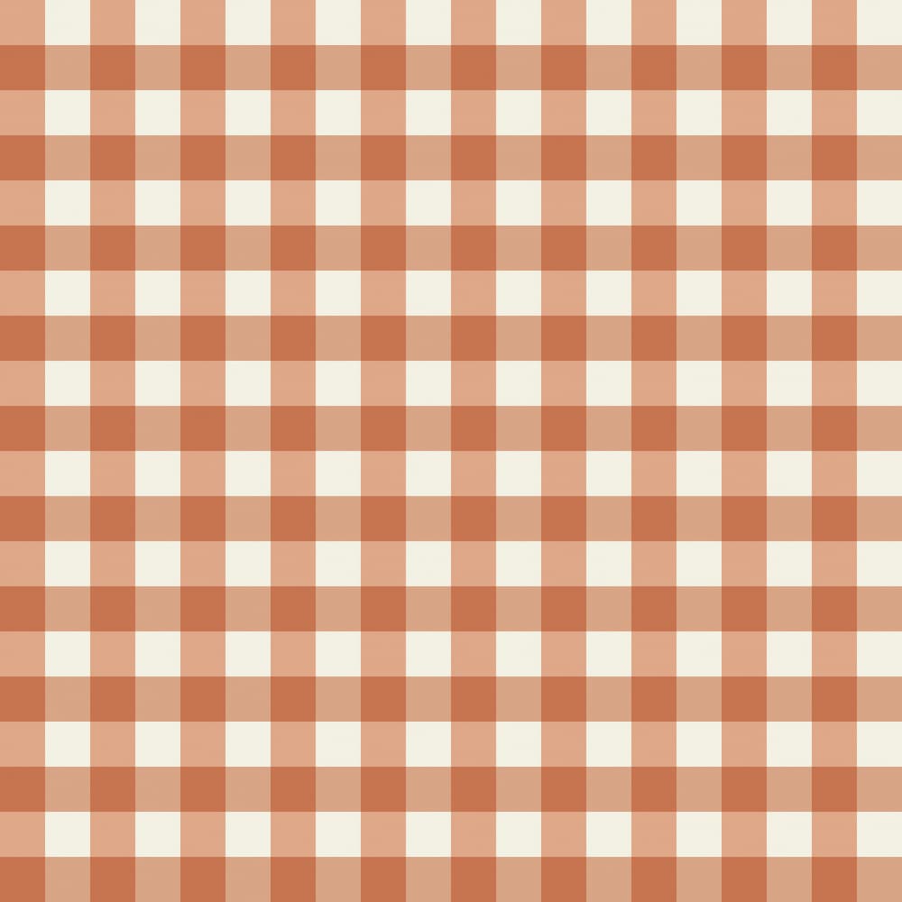 Tan Gingham Pattern by Annick — canvas wall art