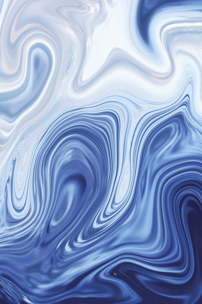 Oceanic Marble Flow by Martina — canvas wall art
