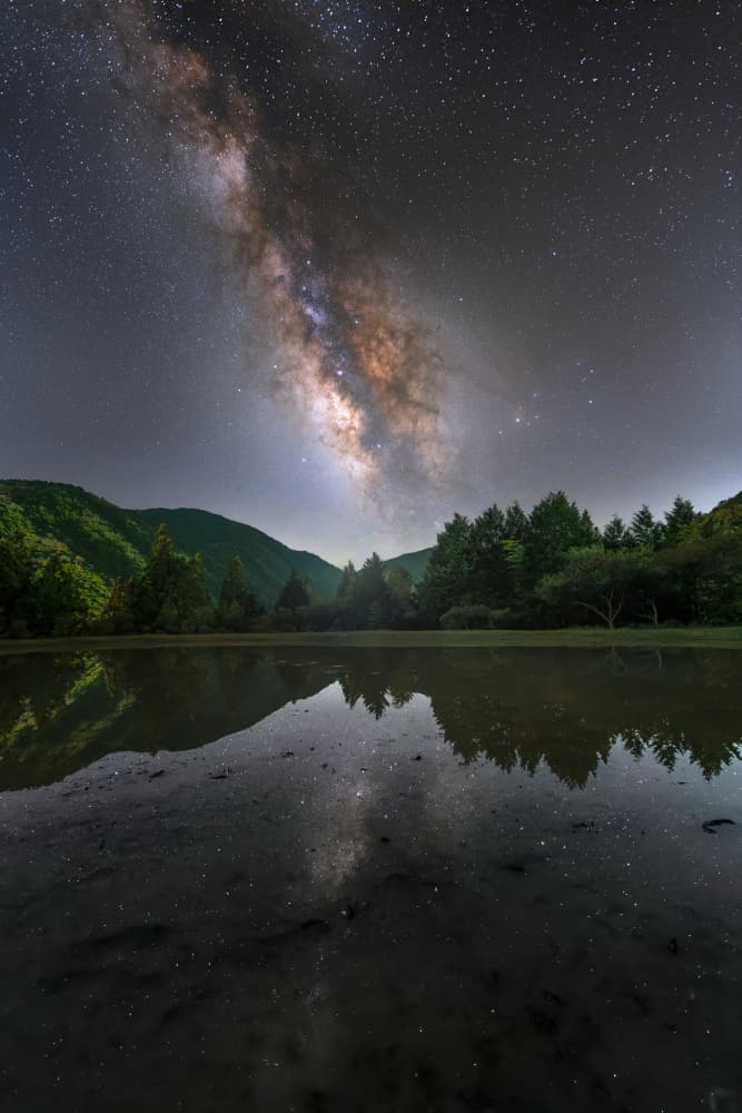 Milky Way Reflection by HARLOCK — canvas wall art