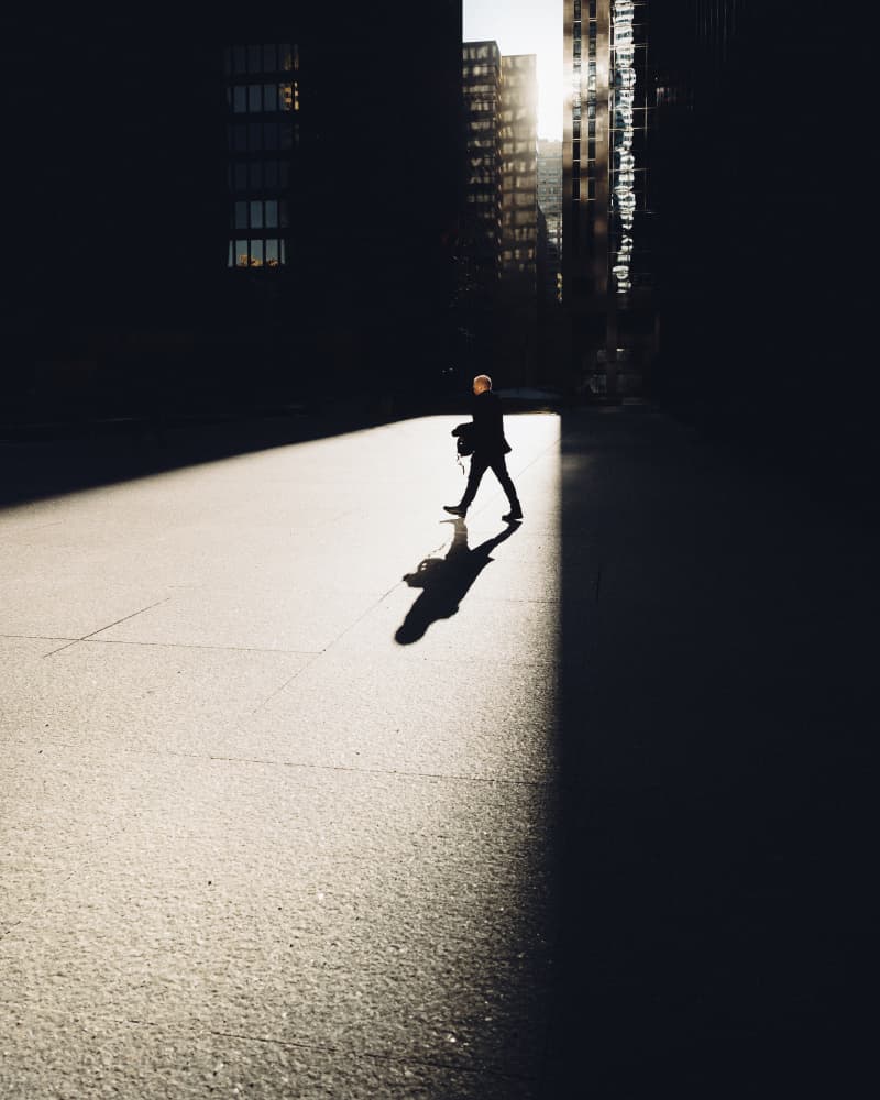 Urban Shadow Walk by Katsuhiro Kojima — canvas wall art
