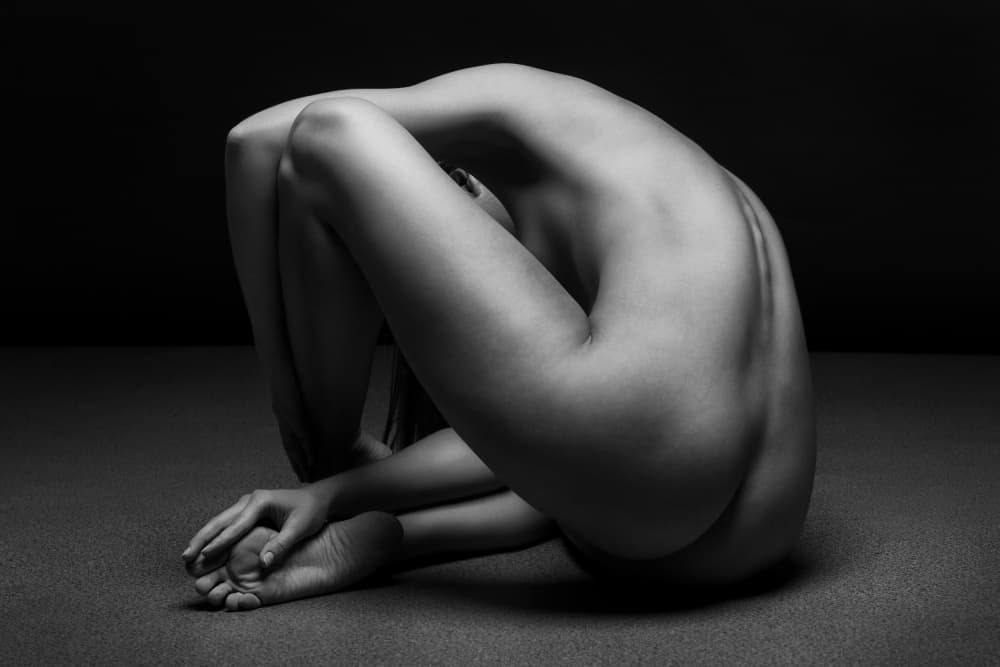 Contemplative Female Form by Anton Belovodchenko — canvas wall art