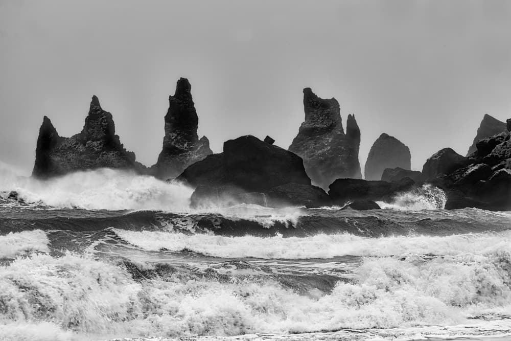 Crashing Sea Stacks by Alfred Forns — canvas wall art
