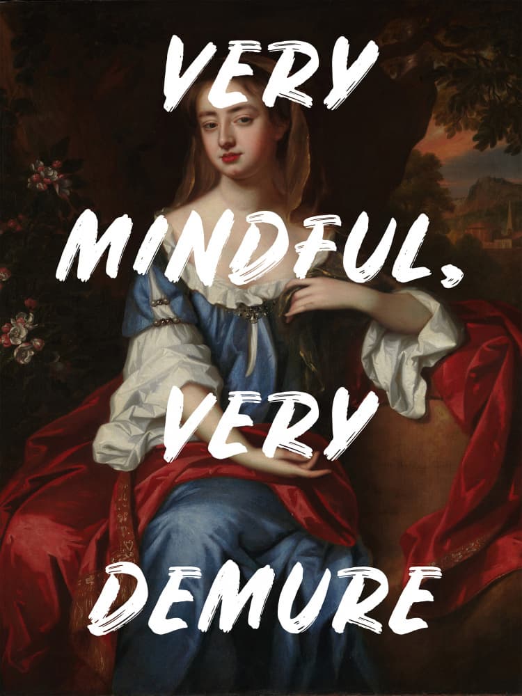 Classical Demure Woman by Talitha McQueen — canvas wall art
