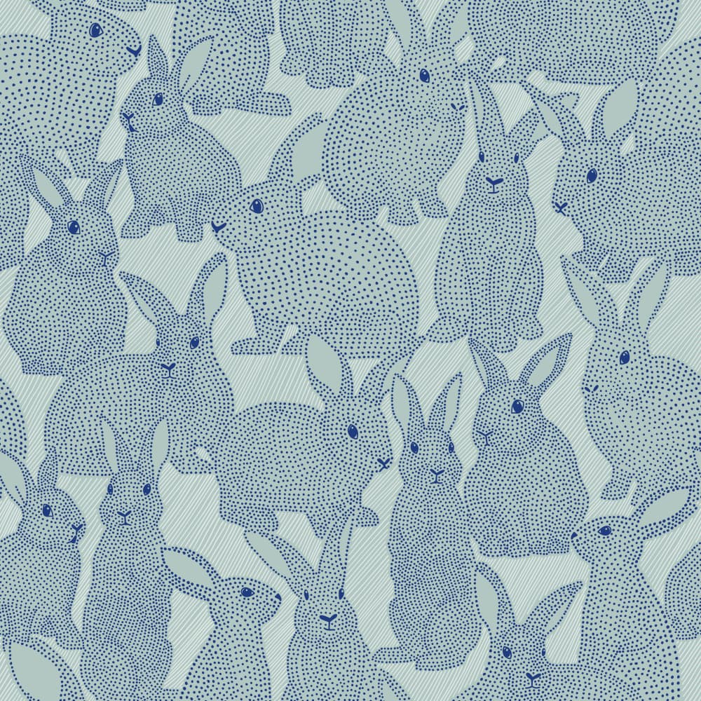 Blue Bunny Pattern