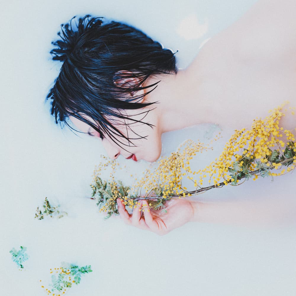Peaceful Floral Bath by Kurosaki Sangan — canvas wall art
