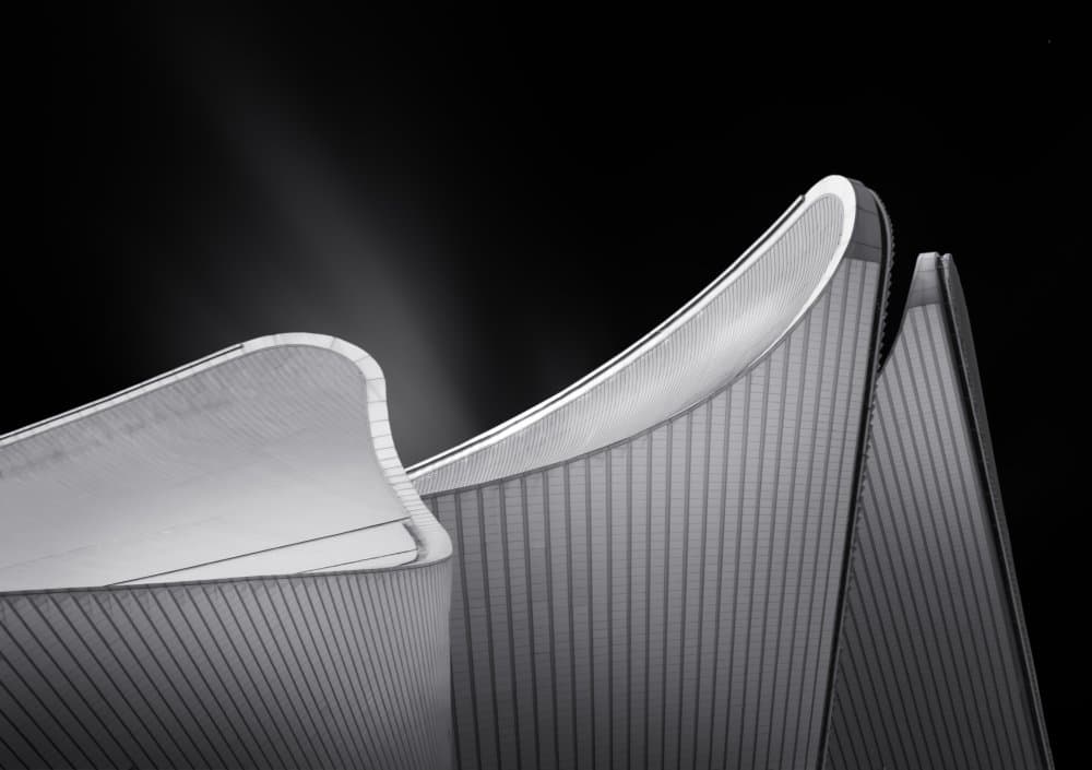 Modern Architectural Curves by Biao  Huang — canvas wall art